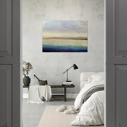 THE SEA AT THE MOUTH OF THE EBRO - MC Escher Brushed Aluminum Print - 70x100 cm / 28x40 inches | MC Escher Aluminum Print | MC Escher Prints
