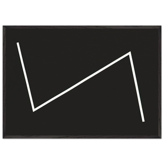 Yesterday - 1987 - Carmen Herrera 70x100 cm / 28x40 inches Framed Art Print – Black Wooden Frame