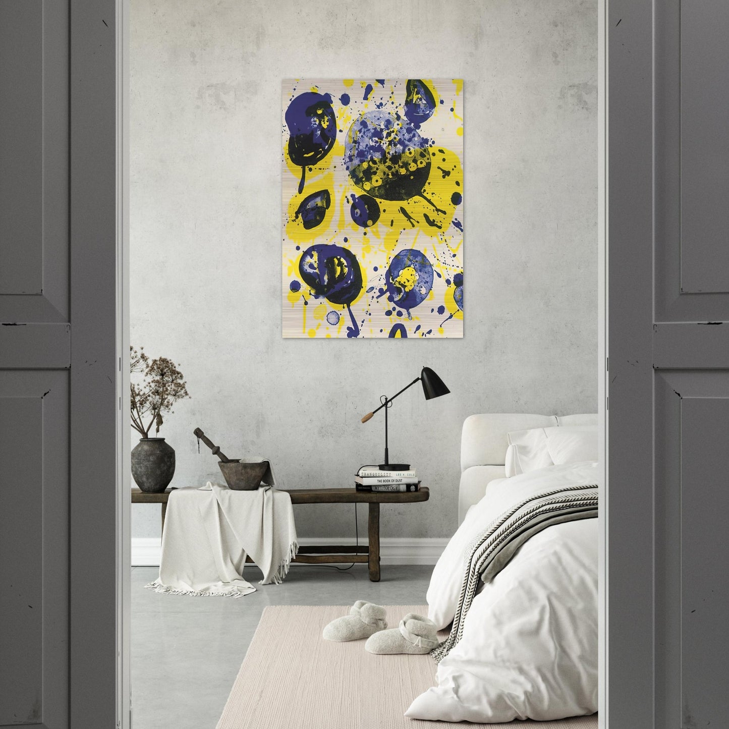 Untitled  from Pasadena Box   Lembark L61  - Sam Francis Brushed Aluminum Print - 70x100 cm / 28x40 inches | Sam Francis Aluminum Print | Sam Francis Prints