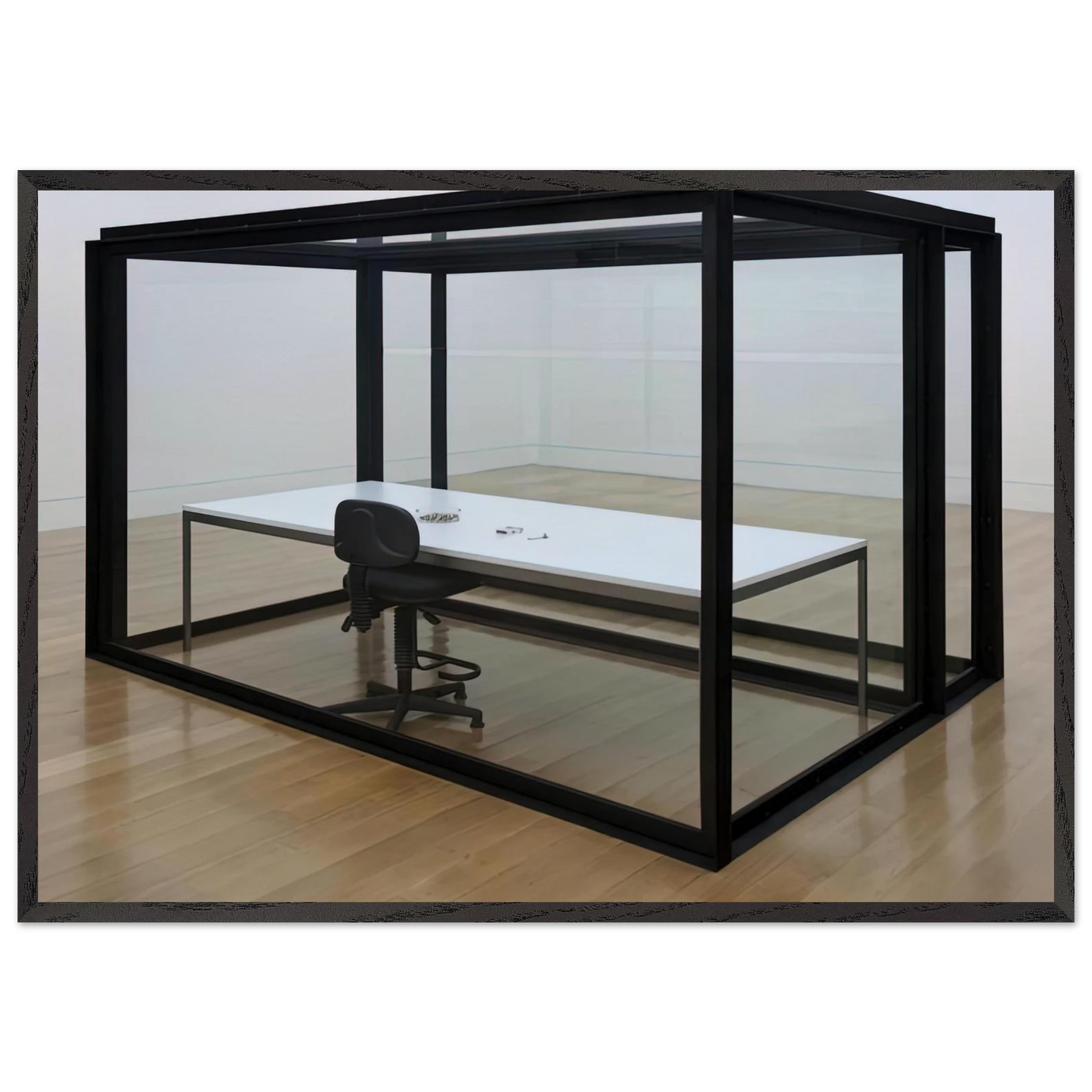THE ACQUIRED INABILITY TO ESCAPE 1991 - Damien Hirst 70x100 cm / 28x40 inches Framed Art Print – Black Wooden Frame