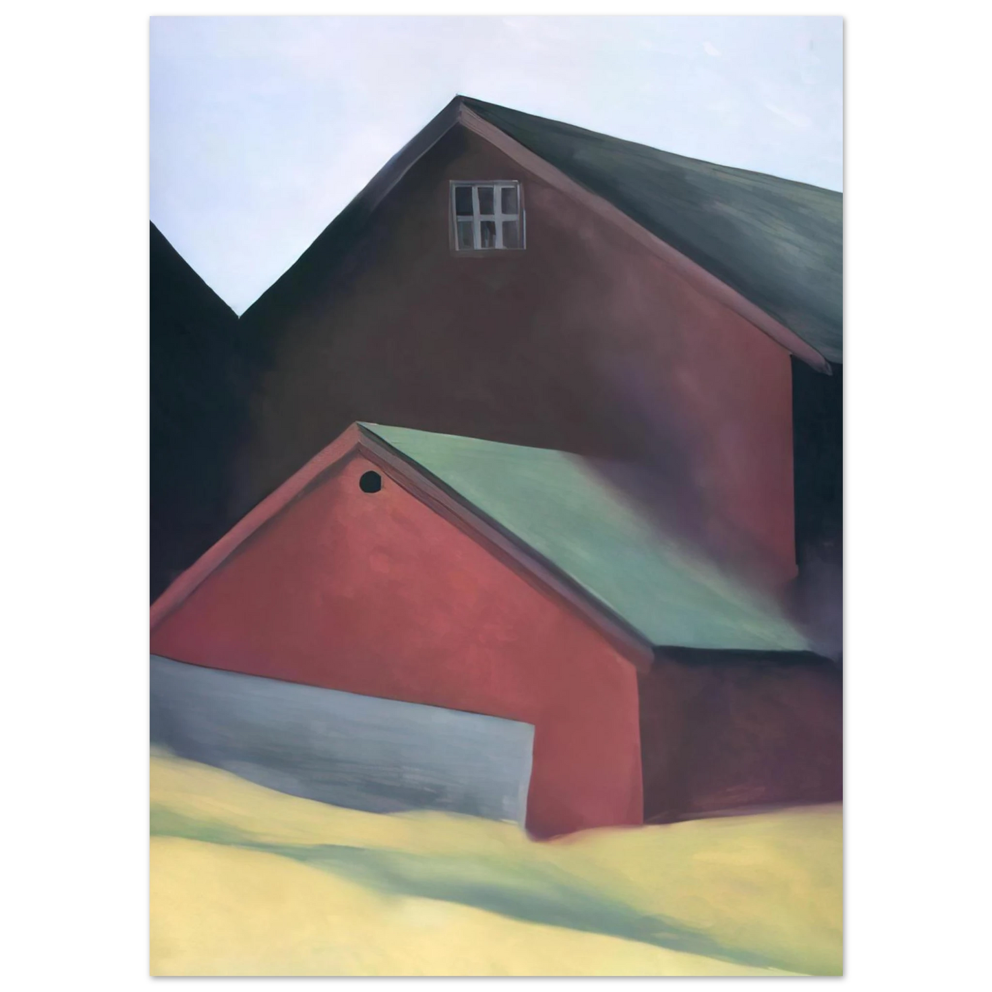 Georgia O'Keeffe - Ends Of Barns Fine Art Poster