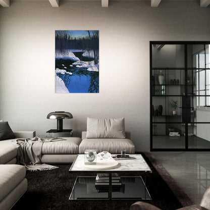 Unyarded deer - Contemporary Realism - Neil Welliver Brushed Aluminum Print - 70x100 cm / 28x40 inches | Neil Welliver Aluminum Print | Neil Welliver Prints