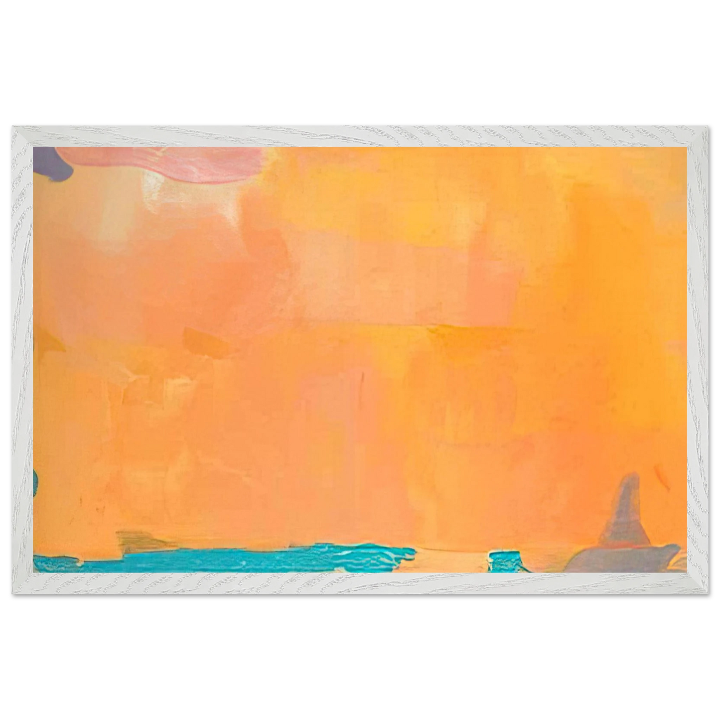 Helen Frankenthaler - Royal Fireworks - 1975 Wall art - 30x40 cm / 12x16 inches - Premium Wooden Framed Poster With Fine Art Paper-canvas - Wood frame