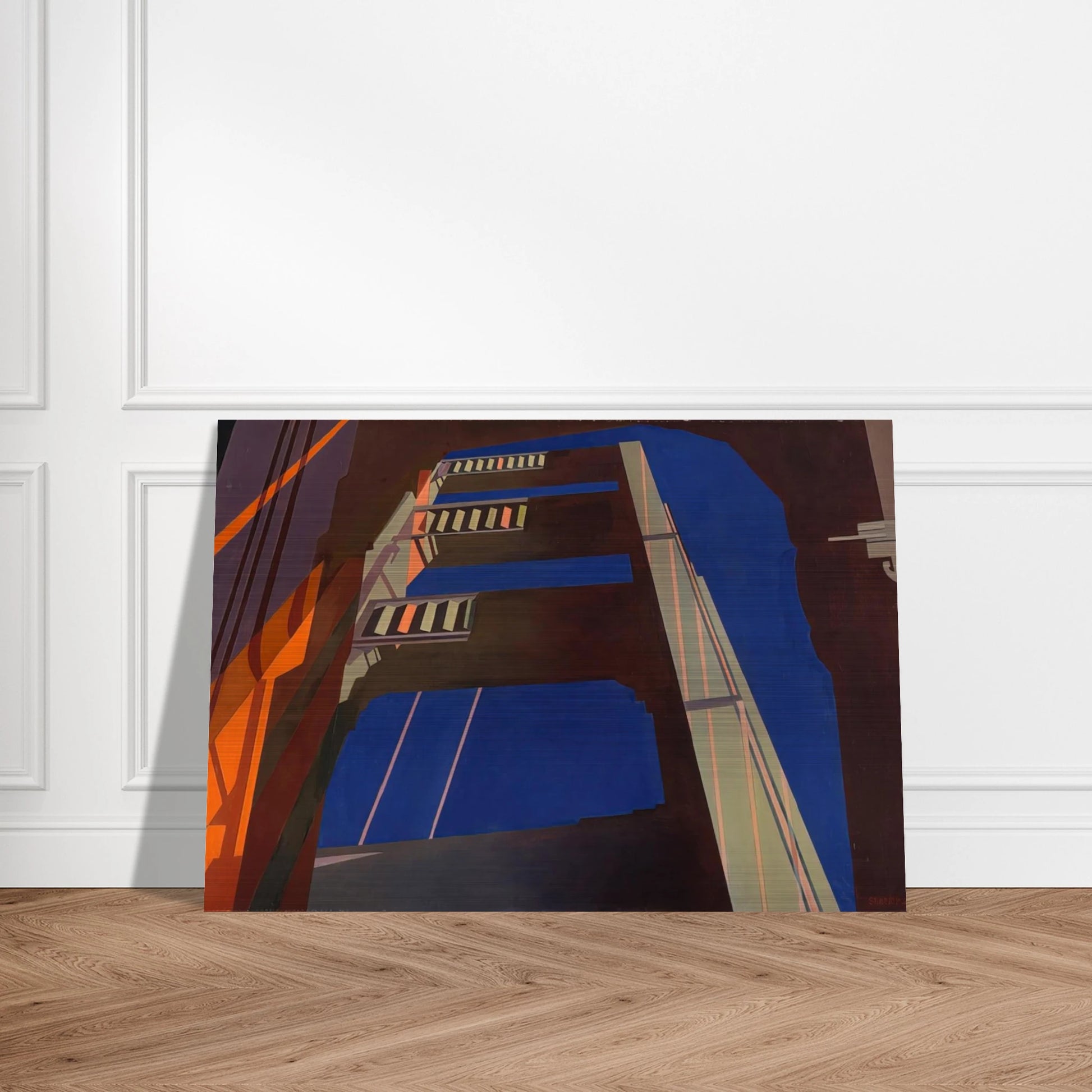 Golden Gate - 1955 - Charles Sheeler Brushed Aluminum Print - 70x100 cm / 28x40 inches | Charles Sheeler Aluminum Print | Charles Sheeler Prints