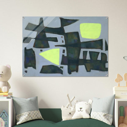 -12° - 1956 - Alfred Manessier Acrylic Print - 70x100 cm / 28x40″ inches