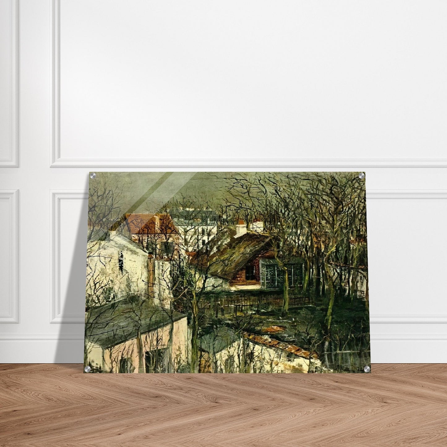 THE BERLIOZ HOUSE - Maurice Utrillo Acrylic Print - 70x100 cm / 28x40″ inches