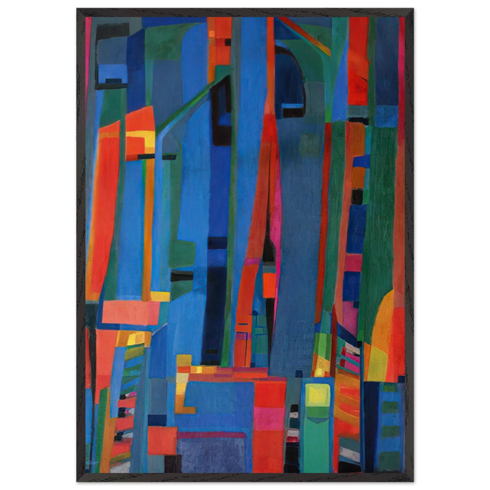Salve Regina - 1945 - Alfred Manessier 70x100 cm / 28x40 inches Framed Art Print – Black Wooden Frame