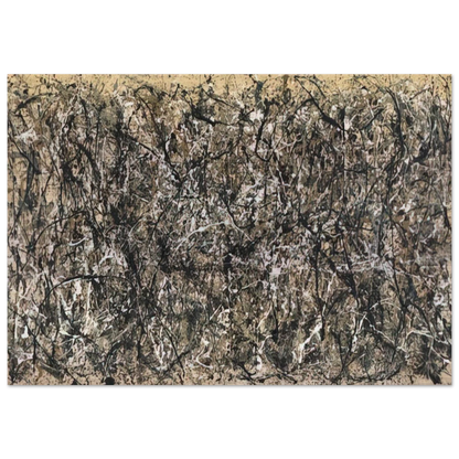 ONE NUMBER 31 1950 - Jackson Pollock Brushed Aluminum Print - 70x100 cm / 28x40 inches | Jackson Pollock Aluminum Print | Jackson Pollock Prints