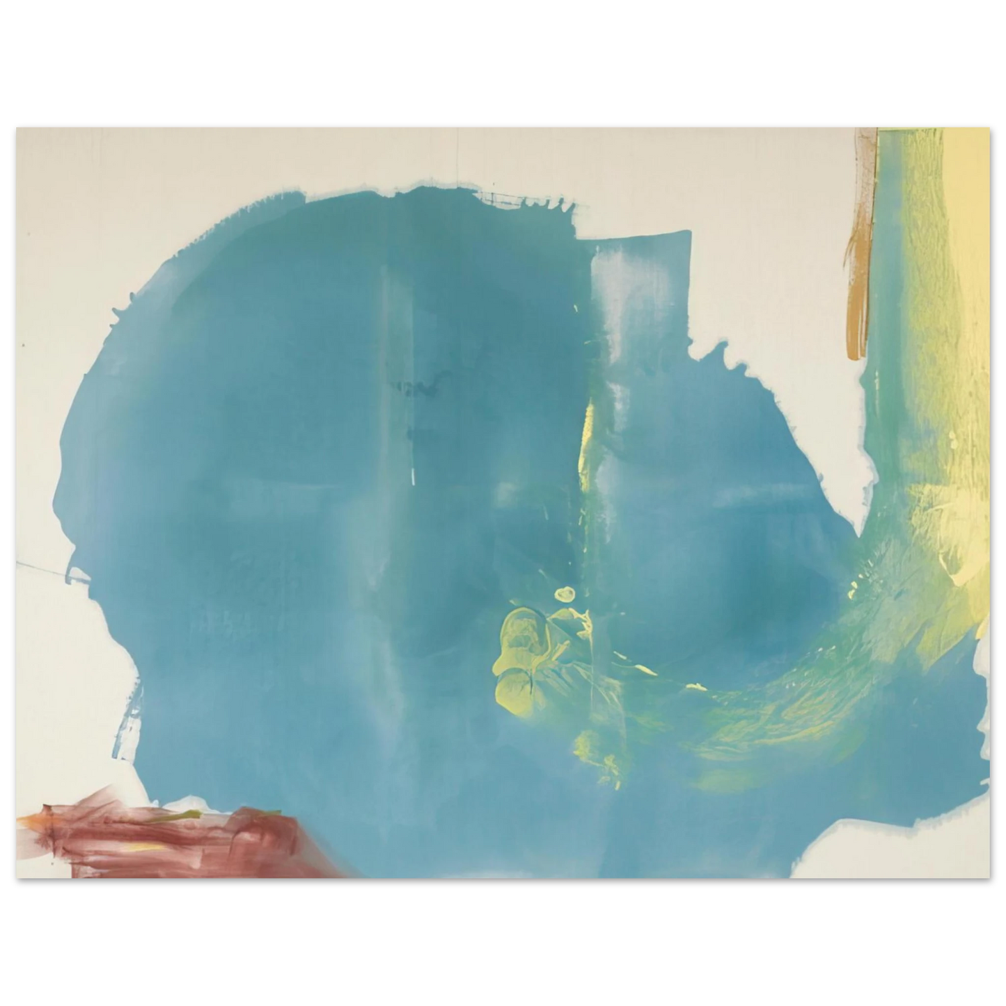 Helen Frankenthaler - Where Necessary - 1977 Wall art - A3 (29.7 x 42  cm) - Premium Wooden Framed Poster With Fine Art Paper-canvas - Black frame