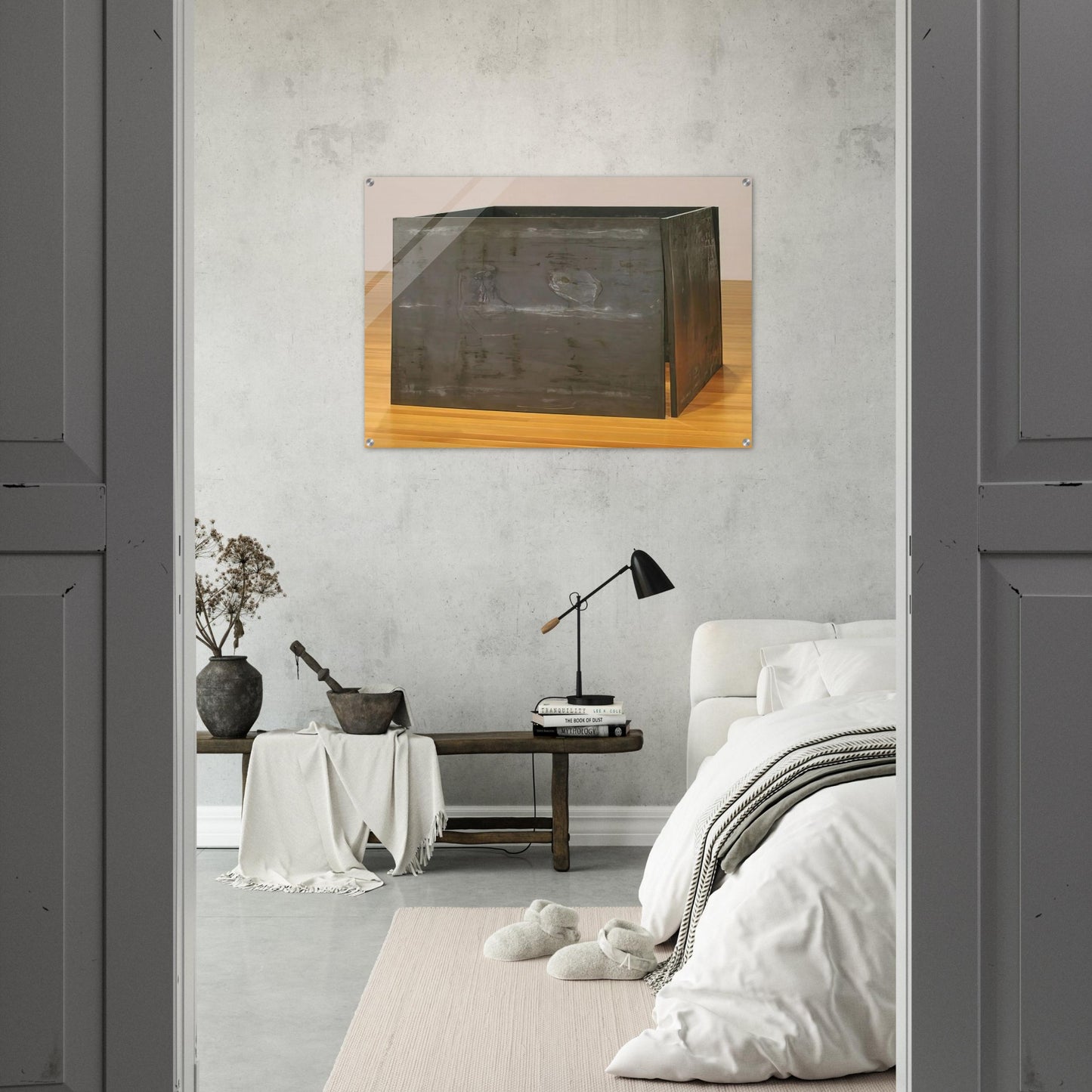 ONE TON PROP HOUSE OF CARDS 1969 - Richard Serra Acrylic Print - 70x100 cm / 28x40″ inches | Richard Serra Wall Art | Richard Serra Prints