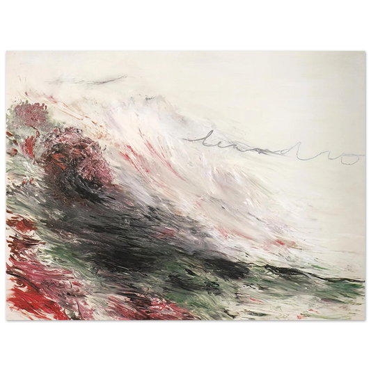Cy Twombly - Hero and Leandro  A Painting in Four Parts  Part I  75x100 cm / 30x40inches Fine Art Poster