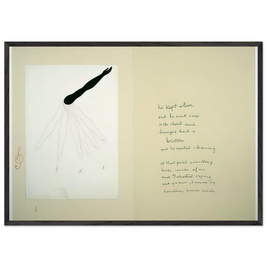 SUBLIMATION 2002 - Louise Bourgeois 70x100 cm / 28x40 inches Framed Art Print – Black Wooden Frame