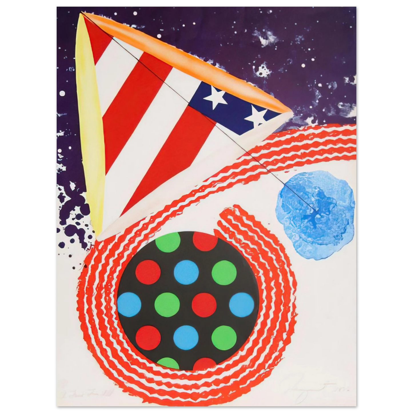 James Rosenquist - A Free for All  75x100 cm / 30x40inches Fine Art Poster