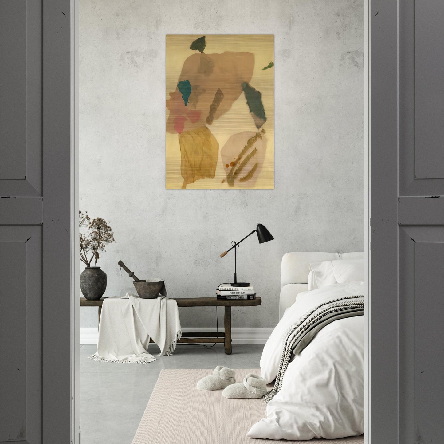 Lemon Yellow - 1950 - Kenzo Okada Brushed Aluminum Print - 70x100 cm / 28x40 inches | Kenzo Okada Aluminum Print | Kenzo Okada Prints