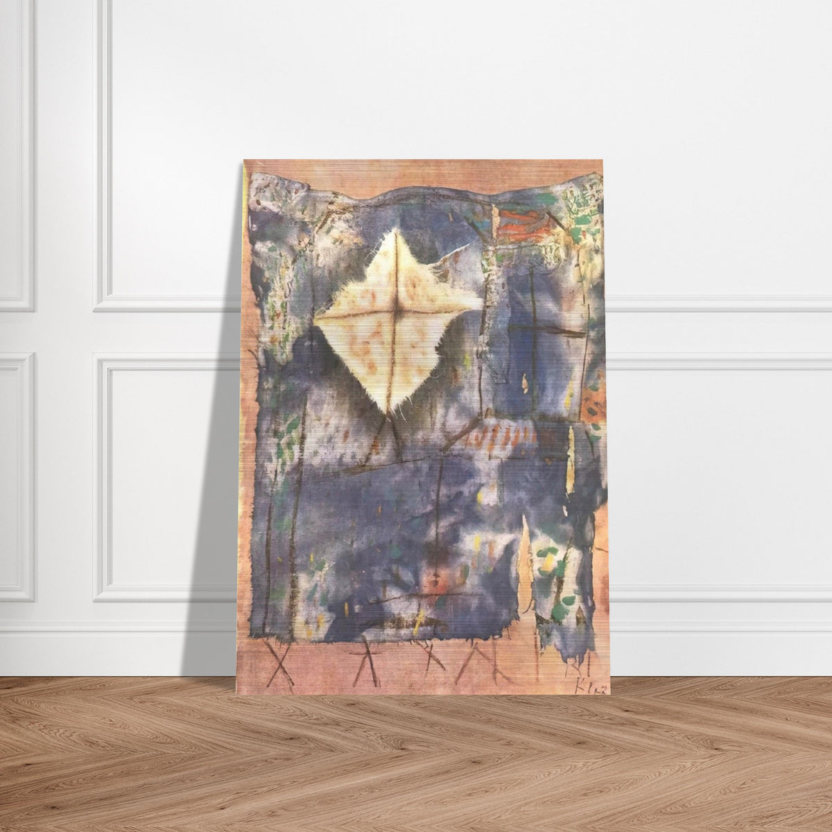 RAVAGED LAND 1921 - Paul Klee Brushed Aluminum Print - 70x100 cm / 28x40 inches | Paul Klee Aluminum Print | Paul Klee Prints