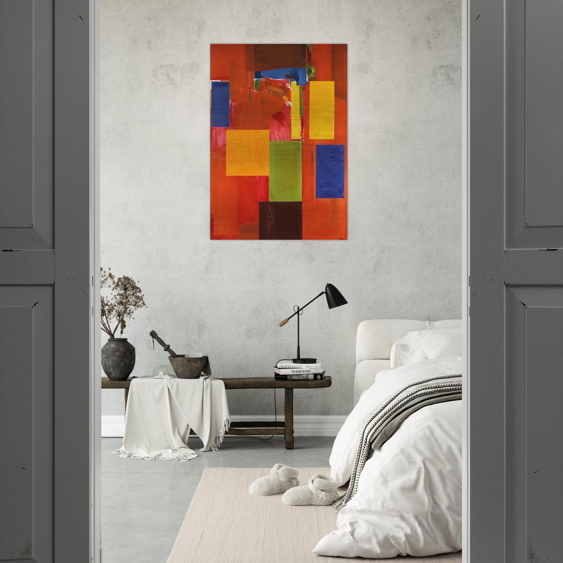Sanctum Sanctorum - Hans Hofmann Brushed Aluminum Print - 70x100 cm / 28x40 inches | Hans Hofmann Aluminum Print | Hans Hofmann Prints