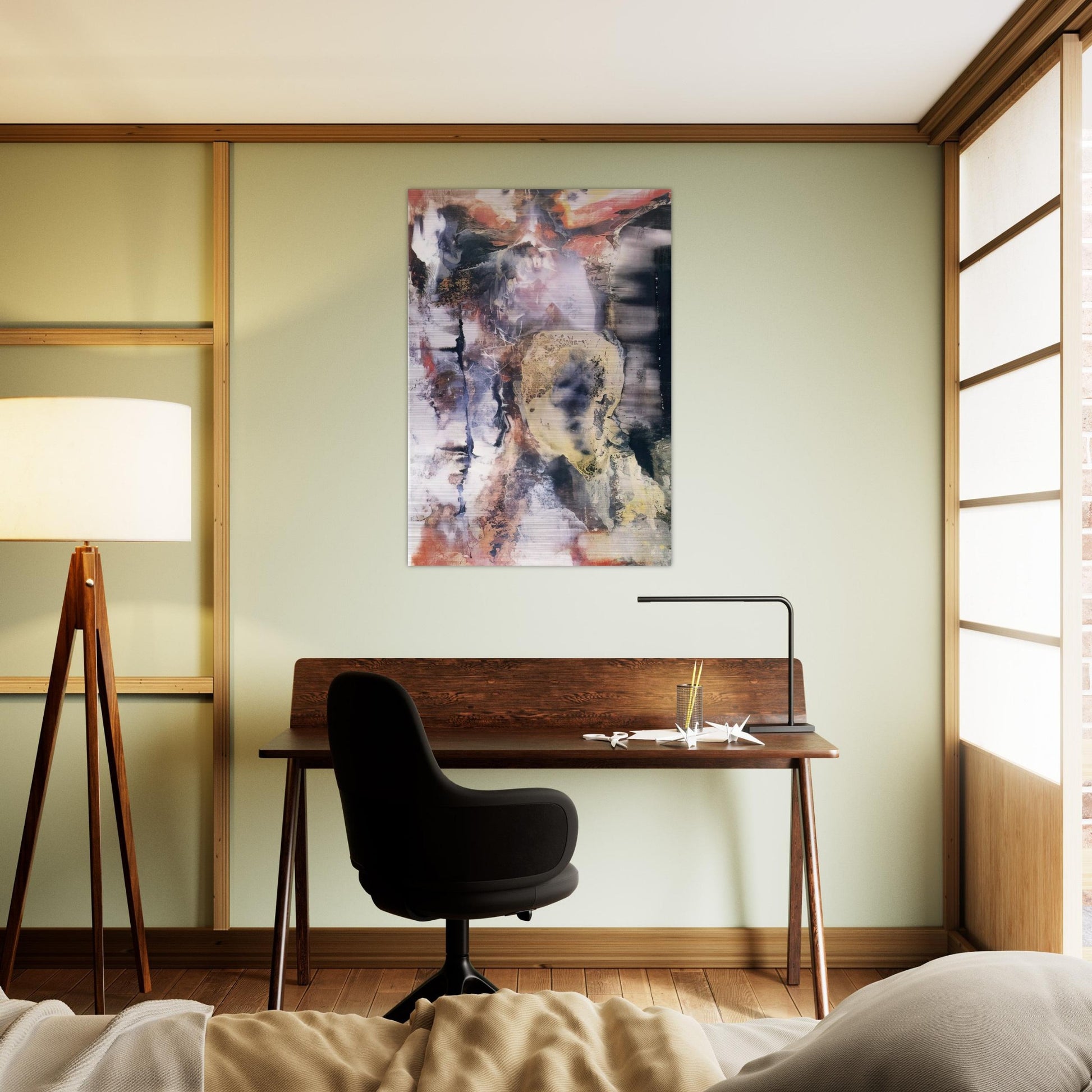 The Archer - Paul Jenkins Brushed Aluminum Print - 70x100 cm / 28x40 inches | Paul Jenkins Aluminum Print | Paul Jenkins Prints