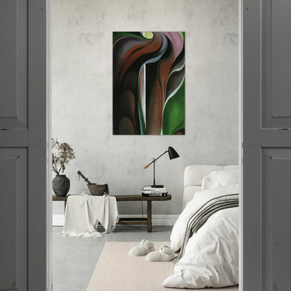 Jack-in-the-Pulpit ?V - Georgia O'Keeffe Brushed Aluminum Print - 70x100 cm / 28x40 inches | Georgia O'Keeffe Aluminum Print | Georgia O'Keeffe Prints