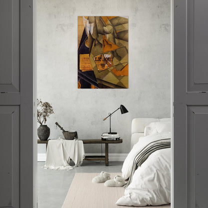 STILL LIFE 1914 - Juan Gris Brushed Aluminum Print - 70x100 cm / 28x40 inches | Juan Gris Aluminum Print | Juan Gris Prints