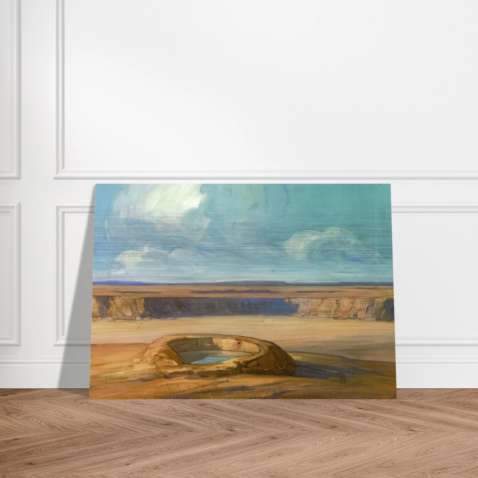 The Waterhole - Tonalism - Xavier Martinez Brushed Aluminum Print - 70x100 cm / 28x40 inches | Xavier Martinez Aluminum Print | Xavier Martinez Prints