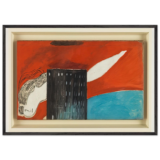 FALLEN WOMAN FEMME MAISON 1947 - Louise Bourgeois 70x100 cm / 28x40 inches Framed Art Print – Black Wooden Frame