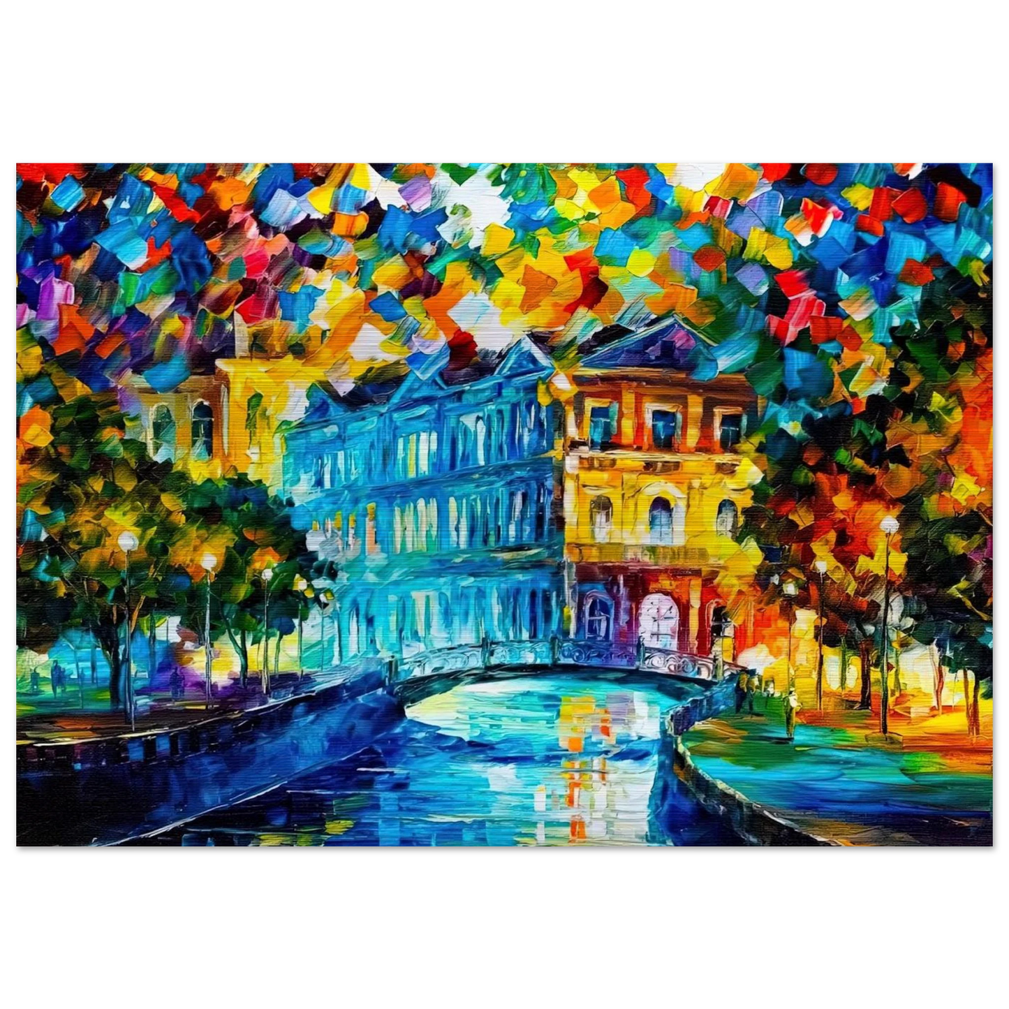 Leonid Afremov - Leonid Afremov Brushed Aluminum Print - 70x100 cm / 28x40 inches | Leonid Afremov Aluminum Print | Leonid Afremov Prints