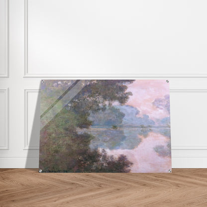 Morning on the Seine, near Giverny - claude monet Acrylic Print - 70x100 cm / 28x40″ inches