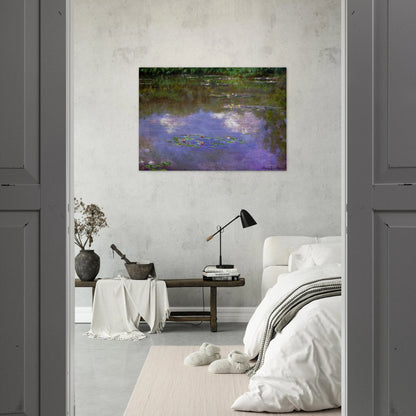 Water Lilies, The Clouds - claude monet Brushed Aluminum Print - 70x100 cm / 28x40 inches | claude monet Aluminum Print | claude monet Prints