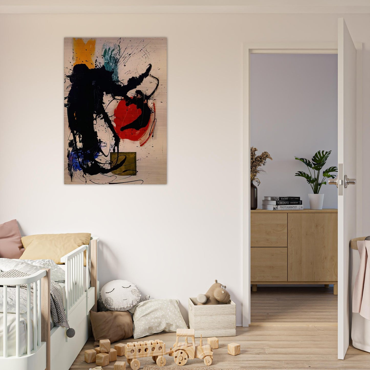 Rope-Swinger - Hans Hofmann Brushed Aluminum Print - 70x100 cm / 28x40 inches | Hans Hofmann Aluminum Print | Hans Hofmann Prints