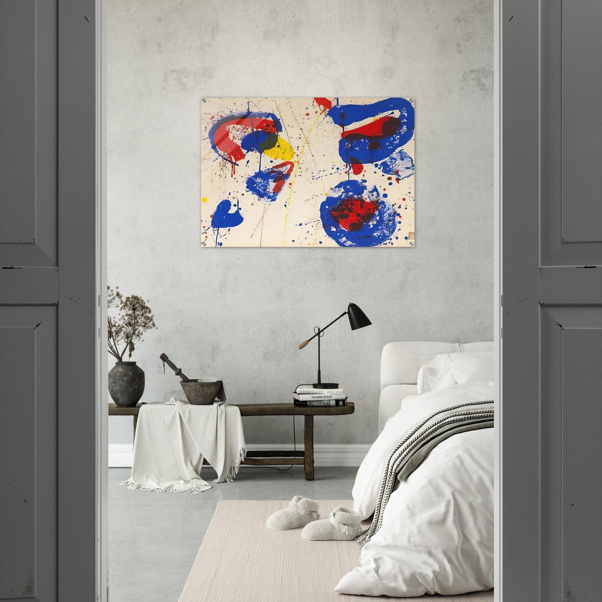 Hurrah for the Red, White, and Blue - Sam Francis Acrylic Print - 70x100 cm / 28x40″ inches