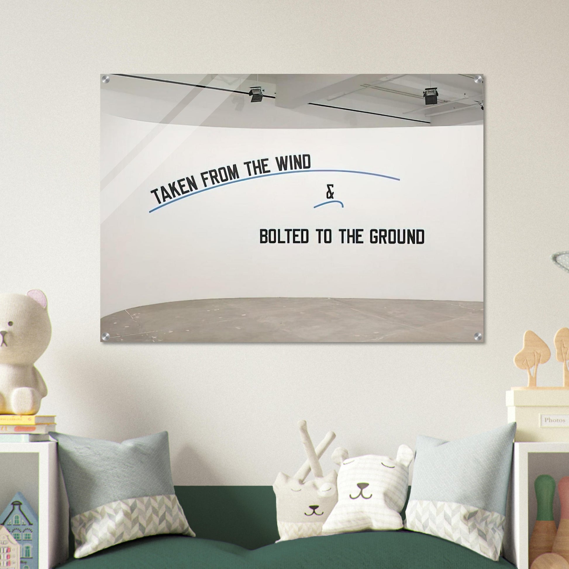 Taken From the Wind... - 2009 - Lawrence Weiner Acrylic Print - 70x100 cm / 28x40″ inches