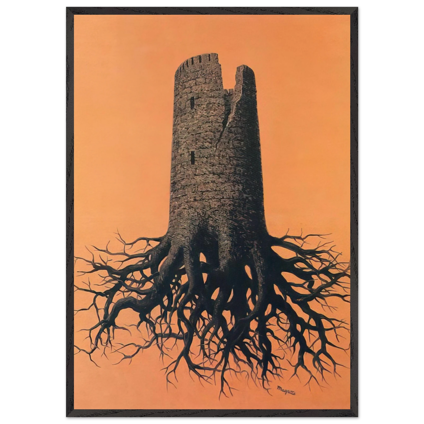 ALMAYER S FOLLY 1951 - Rene Magritte 70x100 cm / 28x40 inches Framed Art Print – Black Wooden Frame