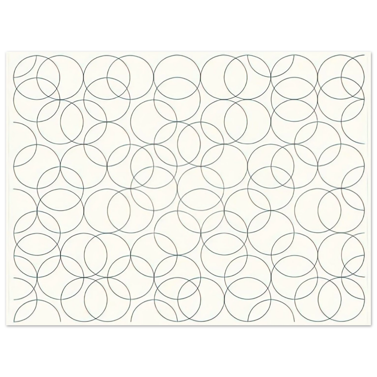 Bridget Riley - COMPOSITION WITH CIRCLES 5 2005  75x100 cm / 30x40inches Fine Art Poster