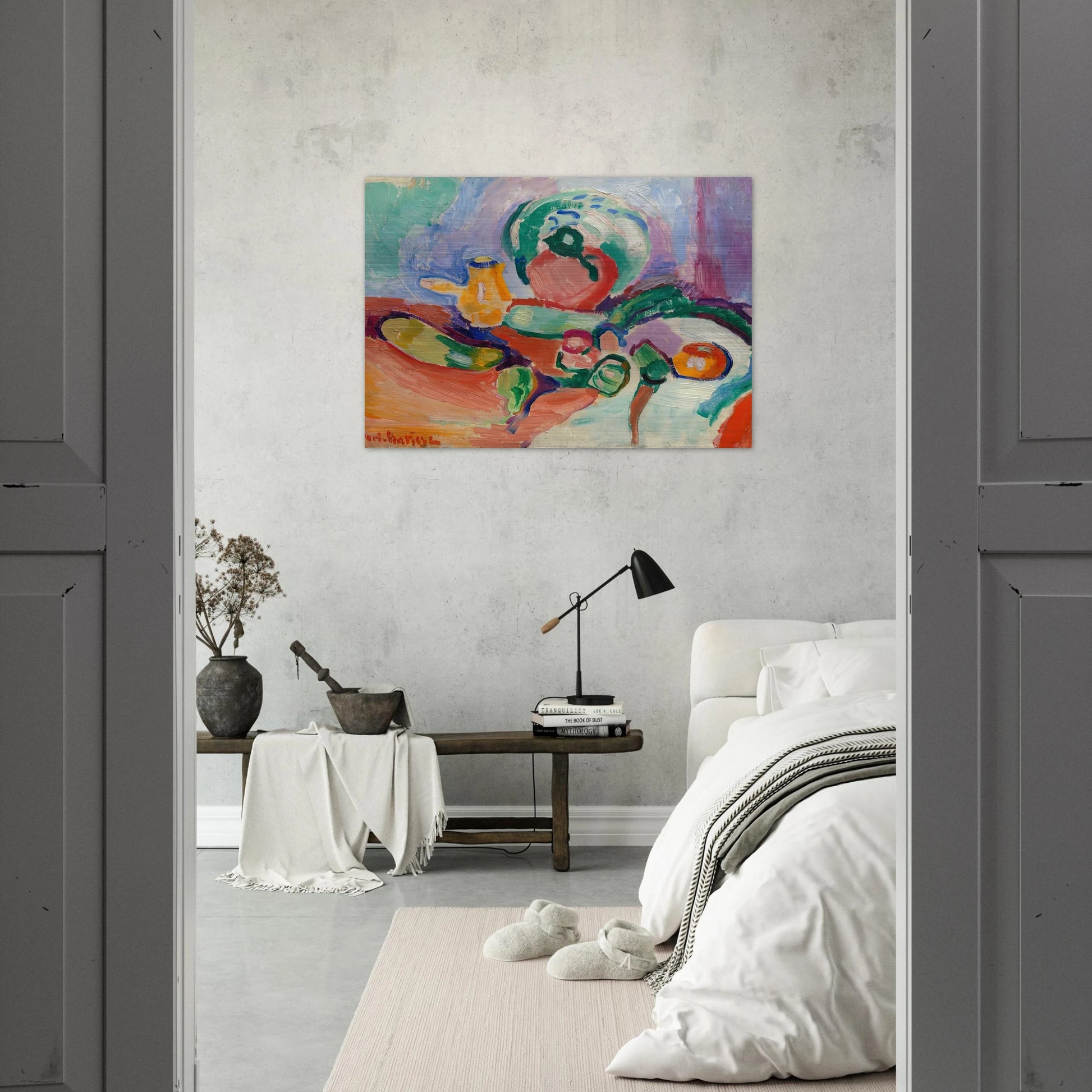 STILL LIFE WITH VEGETABLES 1905 - Henri Matisse Brushed Aluminum Print - 70x100 cm / 28x40 inches | Henri Matisse Aluminum Print | Henri Matisse Prints