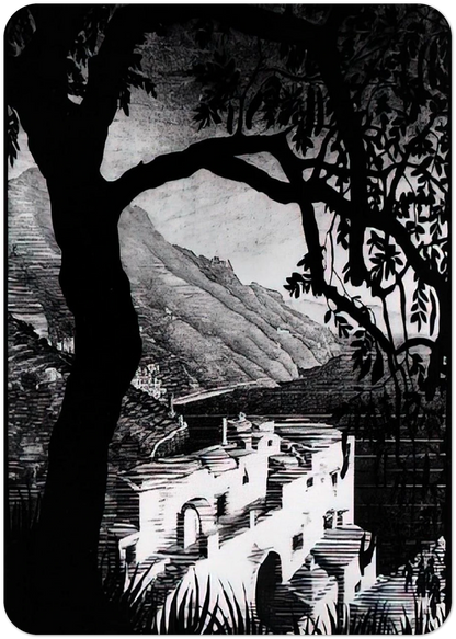 COAST OF AMALFI By MC Escher Pack of 10 Post Cards | MC Escher Post Cards | A6 (10.5 x 14.8 cm) - 4.1 x 5.8 inches