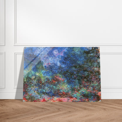 The House at Giverny Viewed from the Rose Garden - claude monet Acrylic Print - 70x100 cm / 28x40″ inches