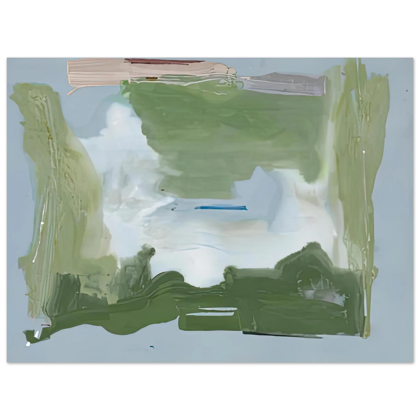 Helen Frankenthaler - Lush Spring, 1975- Wall Art - 30x40 cm / 12x16 inches - Fine Art Poster-canvas - -