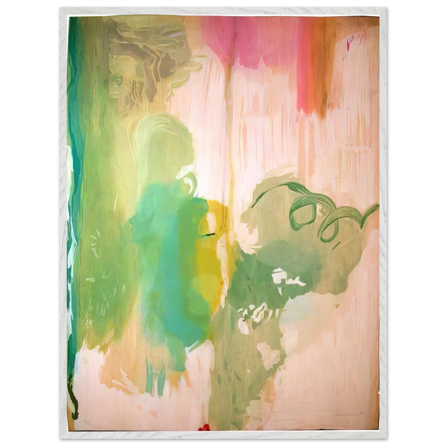 Helen Frankenthaler - Snow Pines - 2004 Wall art - A2 (42 x 59.4  cm) - Premium Wooden Framed Poster With Fine Art Paper-canvas - Black frame