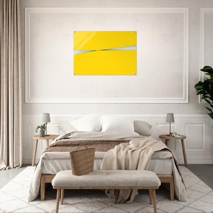 Amarillo - 1971 - Carmen Herrera Acrylic Print - 70x100 cm / 28x40″ inches