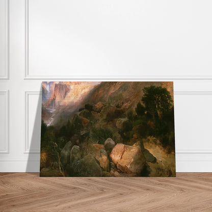 Golden Gate Yellowstone National Park - Thomas Moran Brushed Aluminum Print - 70x100 cm / 28x40 inches | Thomas Moran Aluminum Print | Thomas Moran Prints