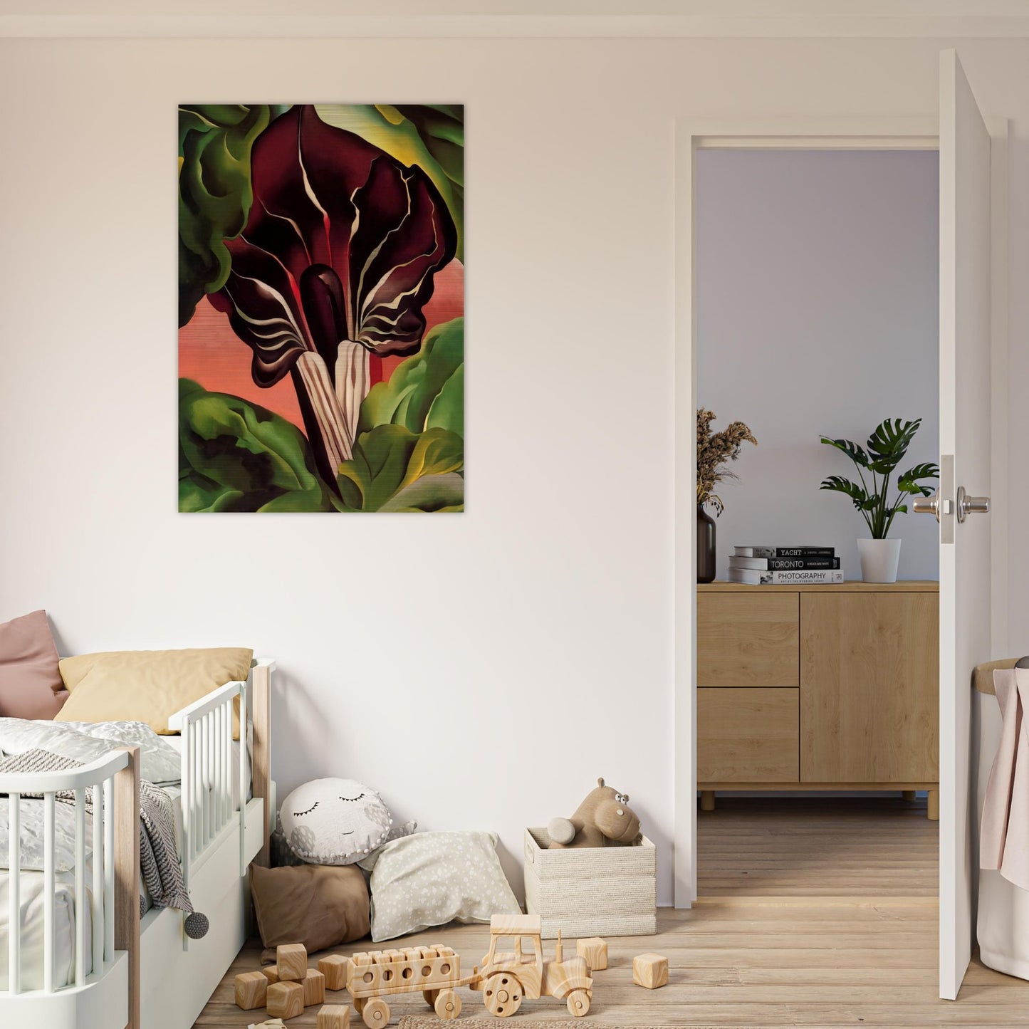 Jack-in-the-Pulpit II - Georgia O'Keeffe Brushed Aluminum Print - 70x100 cm / 28x40 inches | Georgia O'Keeffe Aluminum Print | Georgia O'Keeffe Prints