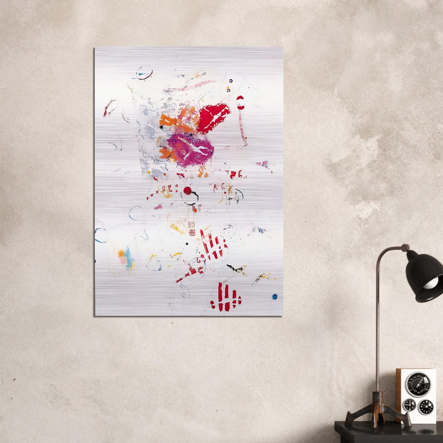 UNTITLED 1 - Alighiero Boetti Brushed Aluminum Print - 70x100 cm / 28x40 inches | Alighiero Boetti Aluminum Print | Alighiero Boetti Prints