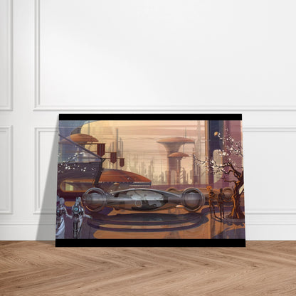 Syd Mead - Syd Mead Brushed Aluminum Print - 70x100 cm / 28x40 inches | Syd Mead Aluminum Print | Syd Mead Prints
