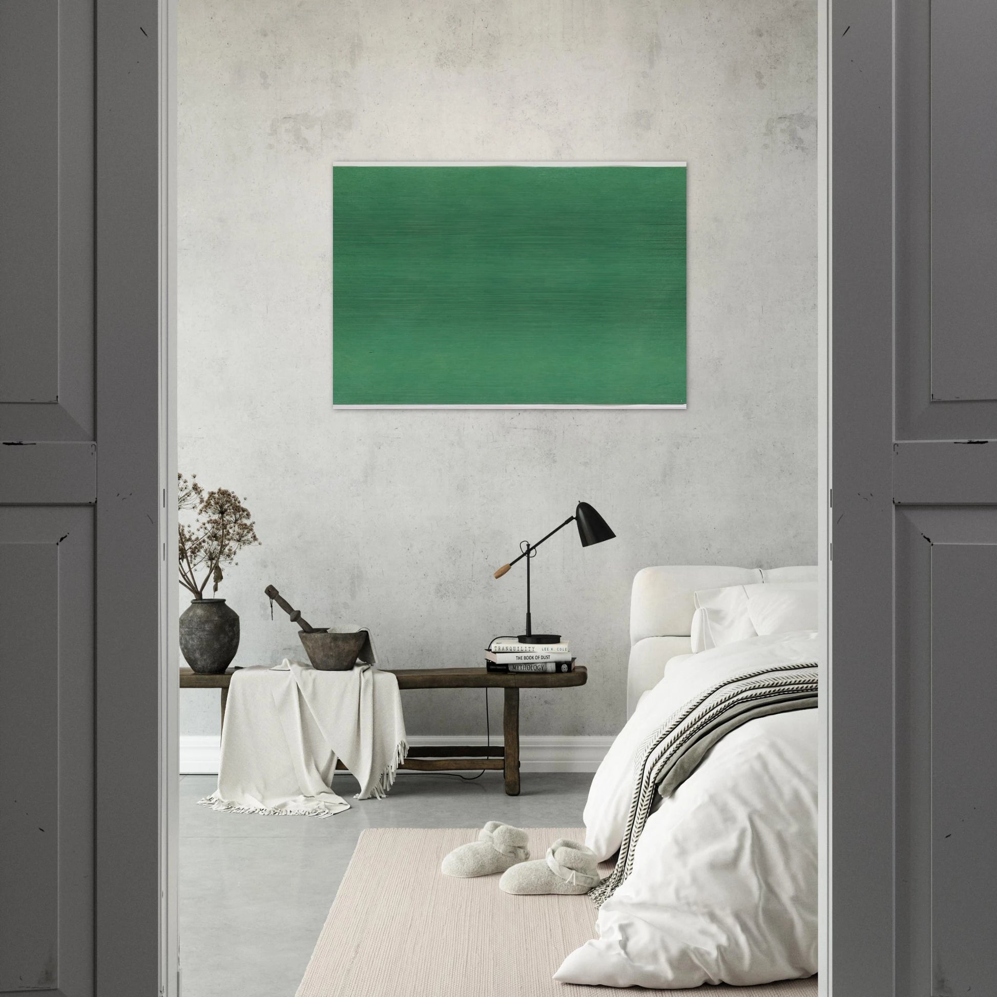 Green - Ellsworth Kelly Brushed Aluminum Print - 70x100 cm / 28x40 inches | Ellsworth Kelly Aluminum Print | Ellsworth Kelly Prints