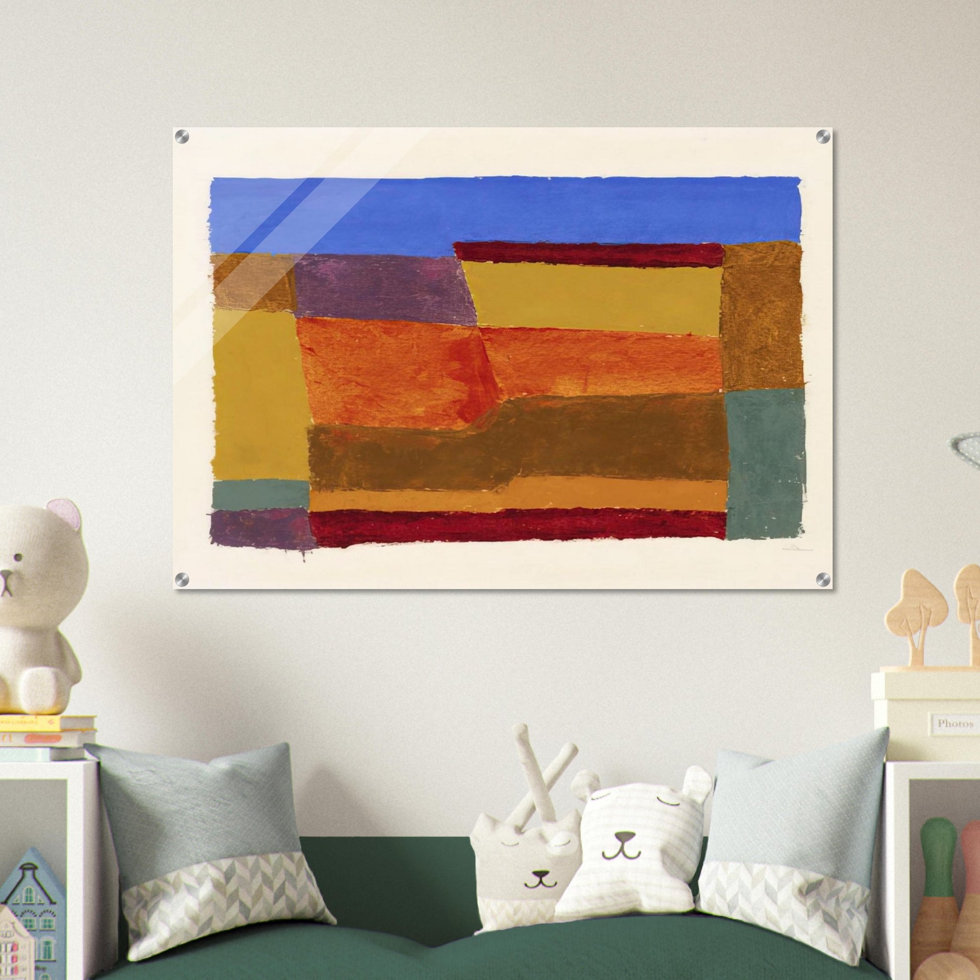 STUDY FOR LAYERED 1940 - Josef Albers Acrylic Print - 70x100 cm / 28x40″ inches