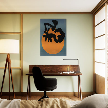 Not far from the sun, the moon and the stars - Jean Arp Brushed Aluminum Print - 70x100 cm / 28x40 inches | Jean Arp Aluminum Print | Jean Arp Prints