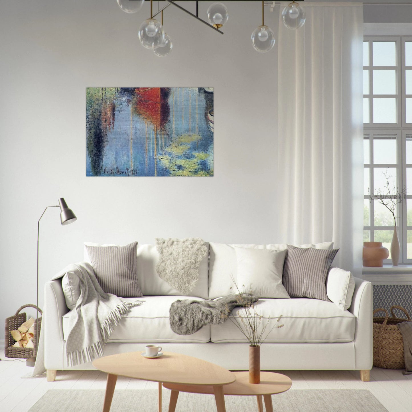 Yachts At Argenteuil - claude monet Brushed Aluminum Print - 70x100 cm / 28x40 inches | claude monet Aluminum Print | claude monet Prints