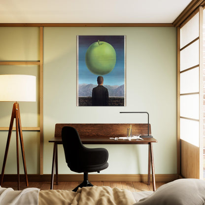 THE POSTCARD 1960 - Rene Magritte Brushed Aluminum Print - 70x100 cm / 28x40 inches | Rene Magritte Aluminum Print | Rene Magritte Prints