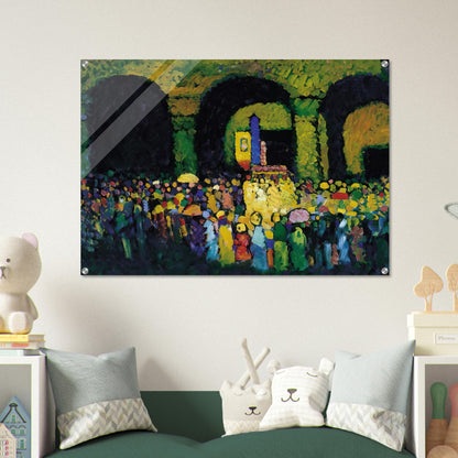 THE LUDWIGSKIRCHE IN MUNICH 1908 - Wassily Kandinsky Acrylic Print - 70x100 cm / 28x40″ inches | Wassily Kandinsky Wall Art | Wassily Kandinsky Prints