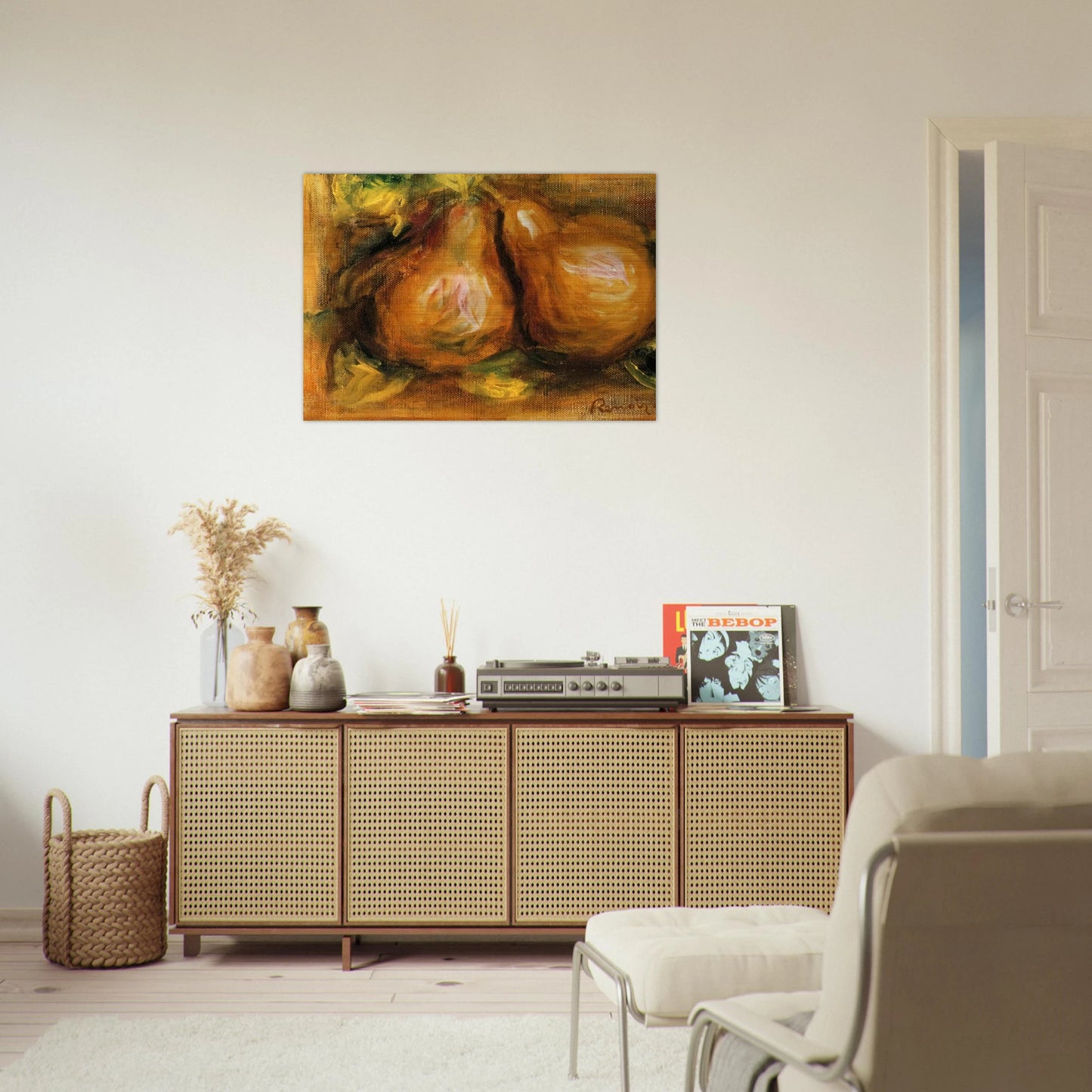 Pears - Pierre-Auguste Renoir Brushed Aluminum Print - 70x100 cm / 28x40 inches | Pierre-Auguste Renoir Aluminum Print | Pierre-Auguste Renoir Prints